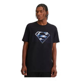 Camiseta Suncoast Regular Em Meia Malha Escudo Super Man