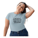 Camiseta T shirts Feminina Estampada Comprar Com Comida