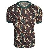 Camiseta Tática Camuflada Exército Manga Curta 100 Algodao As2 Alpha S Regular