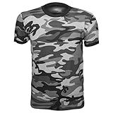 Camiseta Tática Manga Curta Camuflada Urnano Choque 100 Algodão As2 Alpha X L Regular