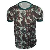 Camiseta Tática Militar Camuflada Padrão Exército Malha Dry BR Alfa M Regular Camuflado Exército