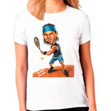 Camiseta Tenis Nadal Camisa Blusa Regata Moleton Feminina
