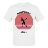 Camiseta Tênis Raquete Bola Quadra Rede Masculina