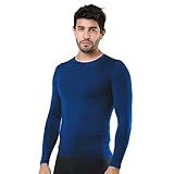 Camiseta Termica Masculina Manga Longa Beach Tennis Proteção UV Azul M