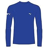 Camiseta Térmica Puma Manga Longa Proteção UV50 Fio LYCRA Masculino Adulto Azul Royal GG