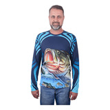 Camiseta Térmica Sublimada Pesca Proteção Uv Solar Fresca