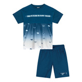 Camiseta Tigor T tigre The Future E Bermuda Azul