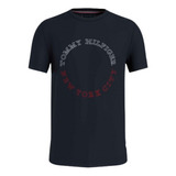 Camiseta Tommy Hilfiger Infantil Marinho Circular