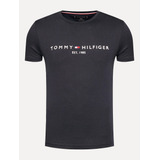 Camiseta Tommy Hilfiger Masculina Core Logo Tee Azul Marinho