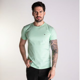 Camiseta Tommy Hilfiger Masculina Slim Liso 