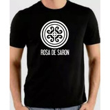Camiseta Tradicional Algodão Rosa De Saron Banda