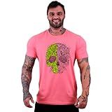 Camiseta Tradicional Masculina Básica MXD Conceito Good Vibes Rosa Bebê GG