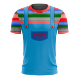 Camiseta Traje Chucky Boneco Halloween Fantasia000 