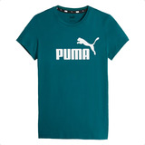 Camiseta Tshirt Puma Feminina Ess Logo Thee Dark Original 