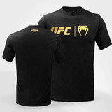 Camiseta Ufc Venum Classic Black gold