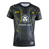 Camiseta Ufc Venum Oficial Fight Night Camisa Mma Luta Gold