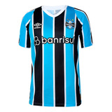 Camiseta Umbro Grêmio Torcedor Masculina 2024 Curta