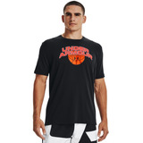 Camiseta Under Armour Basketball Branded Preta