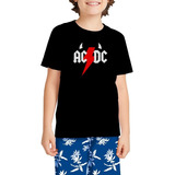 Camiseta Unissex Infantil Ac dc Banda