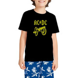 Camiseta Unissex Infantil Ac dc Banda