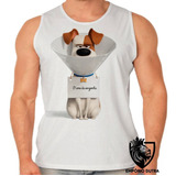 Camiseta Unissex Infantil Adulto Pets Max Cone Cachorro