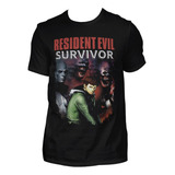 Camiseta Unissex Resident Evil Survivor Re55