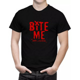 Camiseta Unissex Show Avril Lavigne Love Sux Tour Bite Me