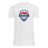 Camiseta Usa Basketball Algodão Penteado 30 1 Slim Premium
