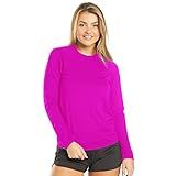 Camiseta UV Protection Feminina UV50 Tecido Ice Dry Fit Secagem Rápida EGG Rosa