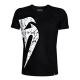 Camiseta Venum Giant Masculina Preta Branca Mma