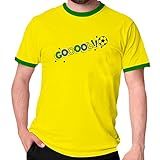 Camiseta Verde E Amarela Gol Camisa Futebol Hexa Tamanho G Cor Amarelo