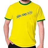 Camiseta Verde E Amarela Gol Camisa Futebol Hexa Tamanho XG Cor Amarelo