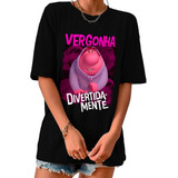 Camiseta Vergonha Divertidamente Camisa Filme Unissex