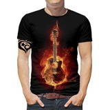 Camiseta Violão Masculina Musica Guitarra Blusa Est2