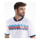 Camiseta Wilson Court Iv Adulto Masculino Branco