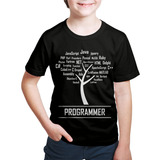 Camisetas Infantil Programador Desenvolvedor Linguagem Java