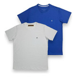 Camisetas Masculina Brooksfield Original Kit Com 2 Unidades