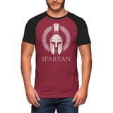 Camisetas Raglan Esparta Rei Leônidas 300 Gym Academia