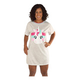 Camisola Adulto Feminino Camisão Meia Manga Confortável