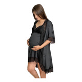 Camisola Luxo C robe Amamentação Gestante Maternidade