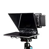CamKoo Teleprompters CT2 Para IPad Smartphone Tablets Câmeras DSLR Aplicativo Ajustável Compatível Com IOS Android Kit Teleprompter Portátil Com Controle Remoto E Anéis Adaptadores De Lente Para Fazer Transmissão Ao Vivo