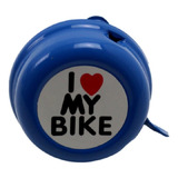 Campainha Bike Trim trim I Love My Bike Aço Oferta
