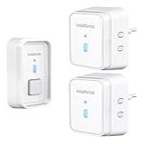 Campainha Sem Fio Externa Dupla Alcance Ate 100 Mts 2 Receptores Intelbras Branca