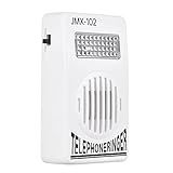 Campainha Telefônica Alta 70db Amplificador De Toque Ajuda Luz Estroboscópica Campainha Com Luz De Flash Adequado Para Telefone Fixo Tipo De Conector 6P2C Montado Na Parede Sem Bateria