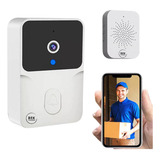 Campainha Wi fi Inteligente Sem Fio Bekcommerce Com Câmera De Segurança Para Casa Vídeo Porteiro Residencial Módulo Interno E Externo Branco Interfone