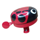 Campanhia Buzina Sininho Para Joaninha Vermelho Com Bolinhas