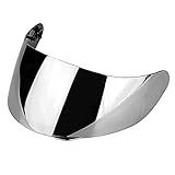Camrusic Motorcycle Helmet Visor Compatível Com AGV K1 K3 SV K5 K5 S Wind Shield Helmet Lens Visor Shield Full Face Prata