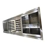 Canal Organizador Completa 60cm Inox Com Válvula