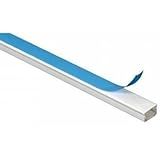 CANALETA 20 X10x1000mm BRANCA 1 METRO COM FITA ADESIVA ENERBRAS VARA COM 1 METRO PVC COBERTURA DE FIO