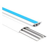 Canaleta De Piso Pvc 52x14 Barra Com 2 Metros Branco